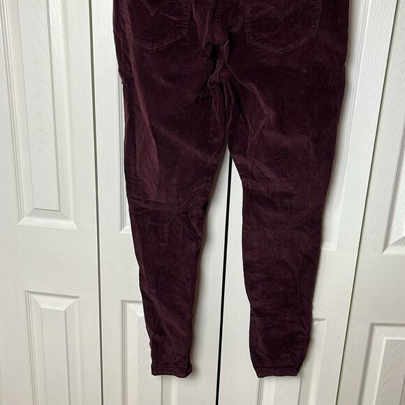 Levi’s 721 High Rise Skinny Corduroy Pants Purple 32 - Picture 11 of 11
